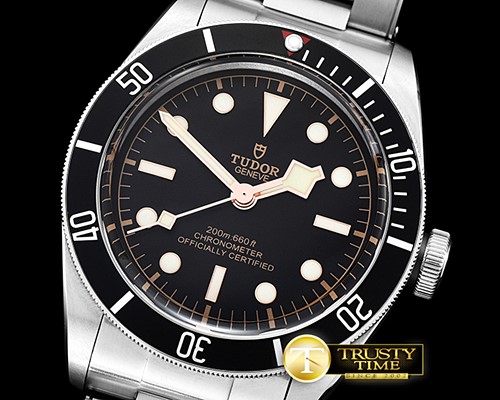 튜더 Heritage Black Bay Shield SS/SS Blk/Blk ZF Asia 2824 -TUD045