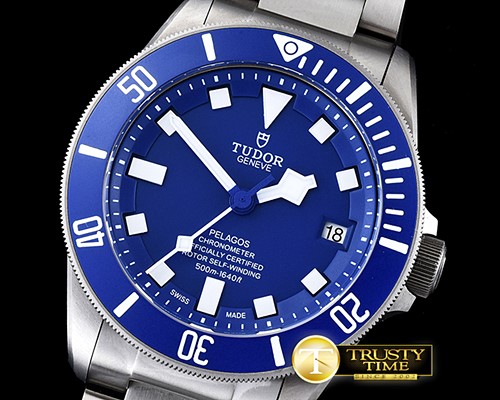 튜더 Pelagos Diver Blue Bez TI/TI Blue XF V.2 Asia 2824 Mod -TUD049A