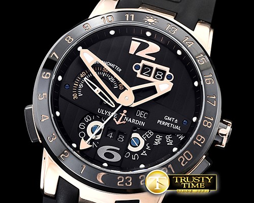 U-BOAT Executive Toro 32603 Automatic RG/RU Black Asia 23J -UN049C