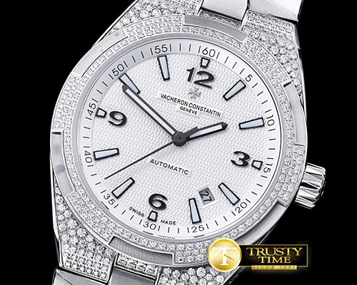 바쉐론콘스탄틴 Overseas Ref.47074 Diams SS/SS White MY8215 Mod Cal510 -VC0100B