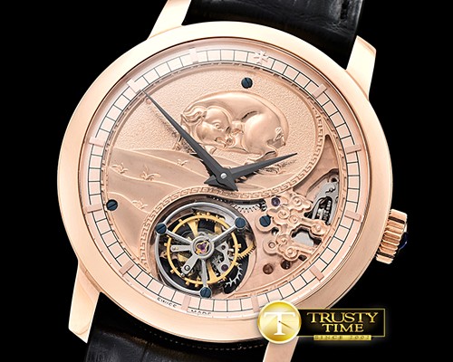 바쉐론콘스탄틴 Legend Chinese Zodiac Tourbillon RG/LE Pig Tourb -VC0106B