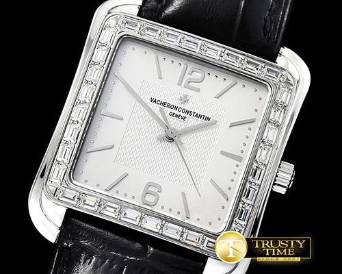 바쉐론콘스탄틴 Toledo 1951 Bag. Diams SS/LE White/Stk/Num Miyota 9015 -VC0113C