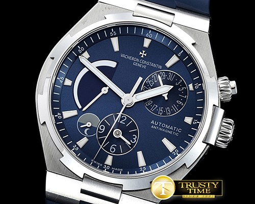 바쉐론콘스탄틴 Overseas Dual Time Power Reserve SS/RU Blue TWA A1222 -VC0116C