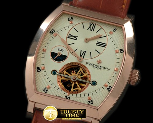 바쉐론콘스탄틴 Malte Regulator Tourbillon RG/LE White Dial Asian 2813 -VC049B