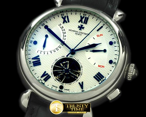 바쉐론콘스탄틴 Malte Calendar/Reserve Tourbillon SS/LE White Asian Auto -VC053