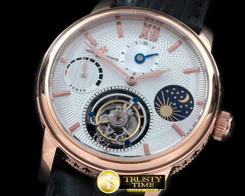 바쉐론콘스탄틴 Patrimony Tourbillon Moonphase/PR RG/LE White FTourbi -VC068A