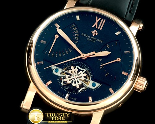 바쉐론콘스탄틴 Matle Tourbillon Calendar RG/LE Black Asian Auto 2813 -VC070B