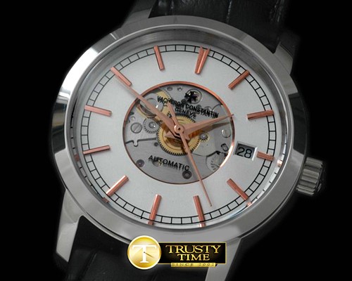 바쉐론콘스탄틴 Matte Skeleton Automatic SS/LE White Asian Eta 2824 -VC073A