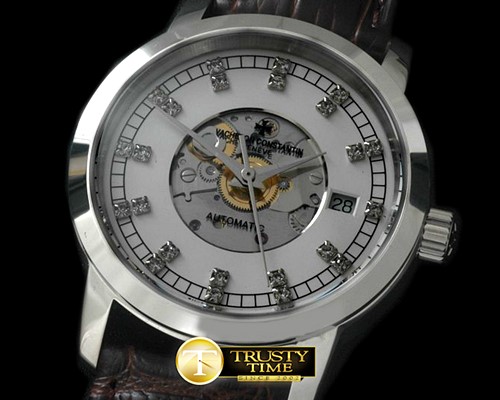 바쉐론콘스탄틴 Matte Skeleton Automatic SS/LE White Asian Eta 2824 -VC073C