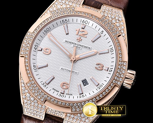 바쉐론콘스탄틴 Overseas Ref.47074 Diams RG/LE White MY8215 Mod Cal5100 -VC096A