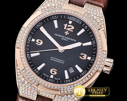 바쉐론콘스탄틴 Overseas Ref.47074 Diams RG/LE Black MY8215 Mod Cal5100 -VC096B