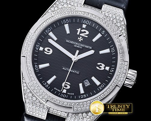 바쉐론콘스탄틴 Overseas Ref.47074 Diams SS/LE Black MY8215 Mod Cal5100 -VC097D