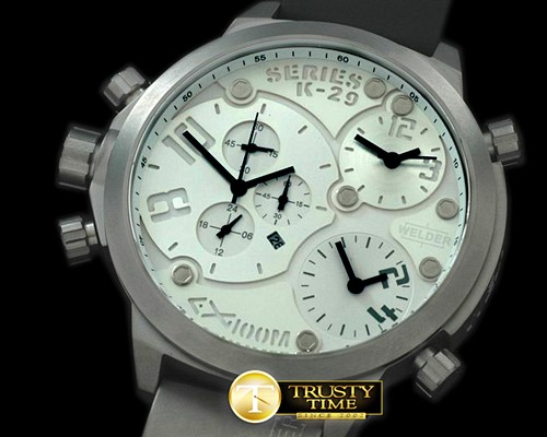 웰더 K29 Triple Side Time SS/RU White 3 x Jap Qtz -WLD001A