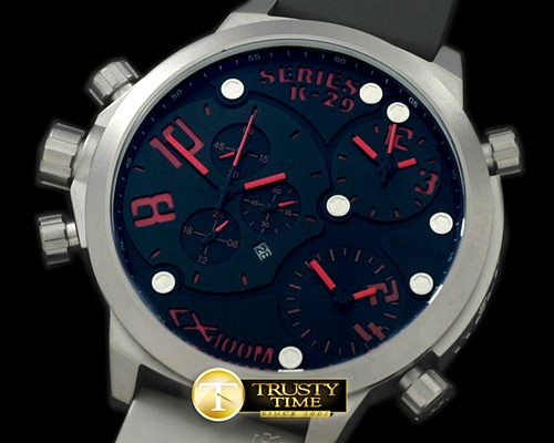 웰더 K29 Triple Side Time SS/RU Black/Red 3 x Jap Qtz -WLD001D