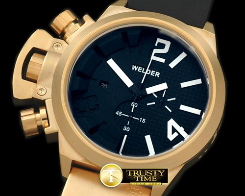 웰더 K24 Chronograph YG/RU Black/Black Jap Qtz -WLD006
