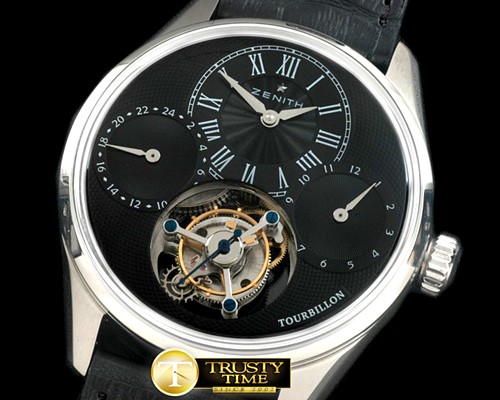 제니스 EP Calendar Tourbillon SS/LE Black Fly Tourbillon -ZEN012B