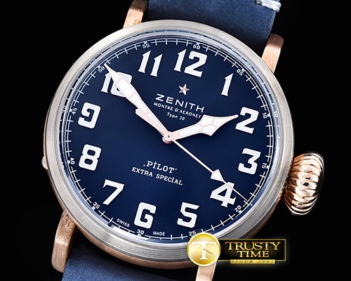 제니스 Type 20 Extra Westime Ed BR/TI/LE Blue V6F A2824 Mod -ZEN031