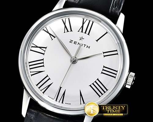 제니스 Zenith Elite 6150 150th Anniv SS/LE Wht/Rmn A2824 Mod -ZEN033B