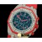 오데마피게 Royal Oak Ladies Chrono SS/Diam/RU Black/Red Jap OS20 -AP0159B