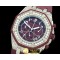 오데마피게 Royal Oak Ladies Chrono SS/Diam/RU Violet Jap OS20 -AP0159C