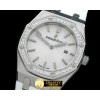 오데마피게 Royal Oak Ladies SS/LE White SQtz -AP0259A