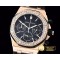 오데마피게 Royal Oak Ladies Chrono RG/RU Diam Bez Black VK Qtz -AP0344A