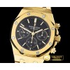 오데마피게 Royal Oak Chronograph Ref 26320 YG/YG Black A7750 -AP0358B