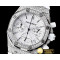 오데마피게 Royal Oak Ladies Chrono SS/RU Wht Stk Diam Bez VK64 -AP0368A