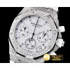 오데마피게 Royal Oak Ladies Chrono SS/RU Wht Diam Diam Bez VK64 -AP0368B