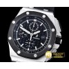 오데마피게 AP Royal Oak Chrono SS/RU Black JHF A3126 Secs@9 -AP0375D