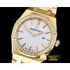 오데마피게 Royal Oak Ladies 33mm YG/YG White JF Swiss ETA Quartz -AP0405B