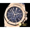 오데마피게 Royal Oak Chronograph 26320ST RG/LE Blue JHF A7750 -AP0419D