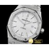 오데마피게 Royal Oak Jumbo 15400 Frosted SS/SS White Asia 21J Mod -AP0499A
