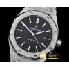 오데마피게 Royal Oak Jumbo 15400 Frosted SS/SS Black Asia 21J Mod -AP0499C