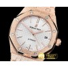 오데마피게 AP Royal Oak 37mm Frosted RG/RG White JHF MY9015 -AP0513D
