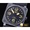 벨&로스 BR0392 Limited Ed. PVD/RU Black/Org Miyota 9015 -BR089A