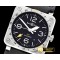 벨&로스 BR0393 GMT 42mm Automatic SS/LE Black Asia 2836 -BR091