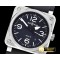 벨&로스 BR0392 42mm SS/RU Black/White V2 Miyota 9015 -BR094