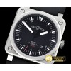 벨&로스 BR0392 Horograph Sandblasted SS/RU Black V2 Miyota 9015 -BR099