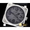 벨&로스 Bell Ross BR0392 42mm SS/RU Grey/Num/Stk V2 Miyota 9015 -BR105B