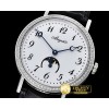 브레게 Breguet Classique MoonPhase Diam SS/LE White MY9015 Mod -BRE070B