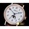 브레게 Breguet Classique MoonPhase Diam RG/LE White MY9015 Mod -BRE071B
