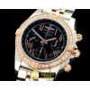 브라이틀링 Chronomat B01 TT SS/RG/Diam Black Roman A7750 -BSW0165A