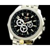 브라이틀링 Bentley Barnato Chrono SS/SS Black A7750 Sec@3 -BSW0180B