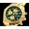 브라이틀링 Chronomat Evo YG/YG Green Sticks A7750 28800bph -BSW0196G