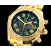 브라이틀링 Chronomat Evo YG/YG Blue Roman A7750 28800bph -BSW0196M