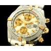 브라이틀링 Chronomat Evo SS/YG White Sticks A7750 28800bph -BSW0197A