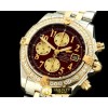 브라이틀링 Chronomat Evo SS/YG Brown Num A7750 28800bph -BSW0198D