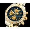 브라이틀링 Chronomat Evo SS/YG Blue Sticks A7750 28800bph -BSW0198M