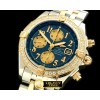 브라이틀링 Chronomat Evo SS/YG Black Num A7750 28800bph -BSW0198N